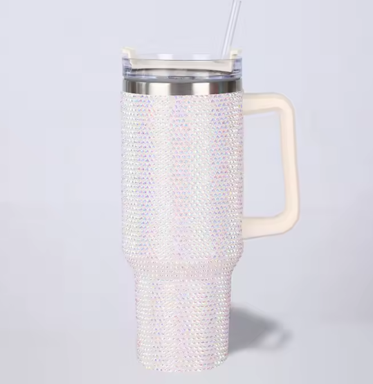 STANLEY Shiny Diamonds Quencher H2.0 Tumbler with Handle and Straw | Flowstate 3-Position Lid | Cup Holder Compatible for Travel | Insulated Stainless Steel Cup | BPA-Free