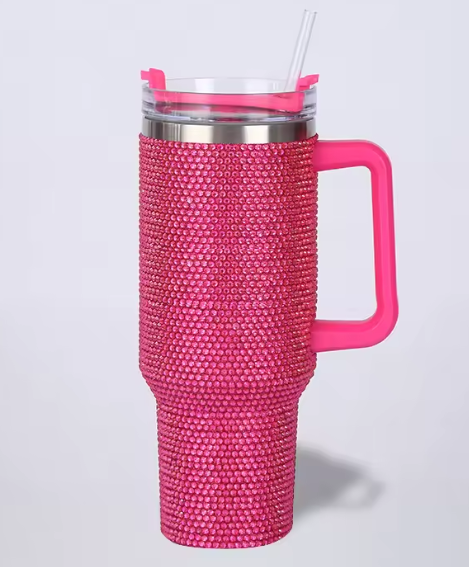 STANLEY Shiny Diamonds Quencher H2.0 Tumbler with Handle and Straw | Flowstate 3-Position Lid | Cup Holder Compatible for Travel | Insulated Stainless Steel Cup | BPA-Free